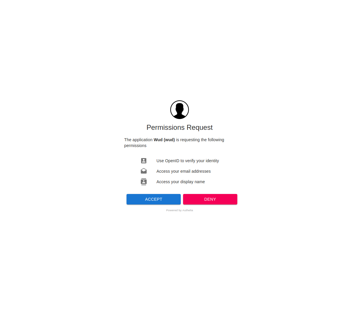 Authelia consent request