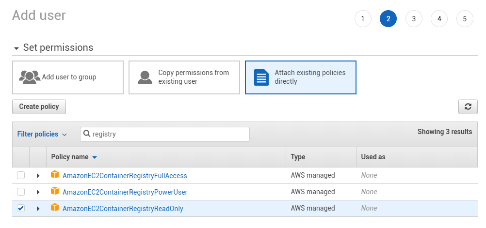 AWS IAM attach policy